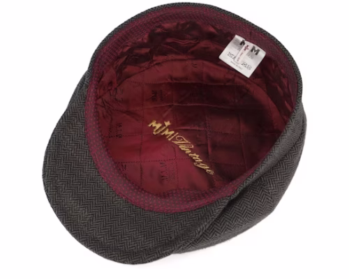 Peeky 42 Wool Mix Brown Flat Cap