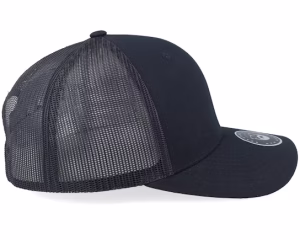 Side Arch 3d Logo Retro Black Trucker