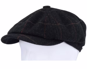 Hatteras Wool Dark Green Flat Cap
