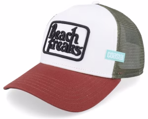 Hft Beach Freaks Brown/White/Wine A-Frame Trucker