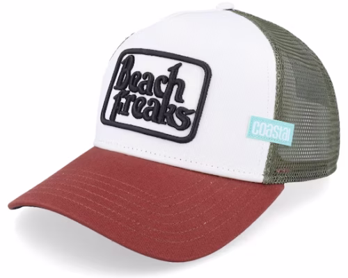 Hft Beach Freaks Brown/White/Wine A-Frame Trucker