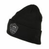 Roma Beanie Hat - Tonal Cuff - Black