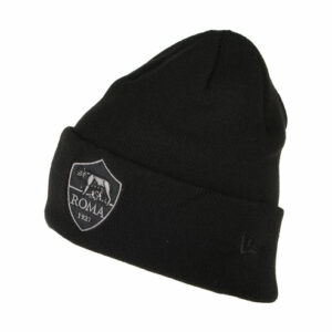 Roma Beanie Hat - Tonal Cuff - Black