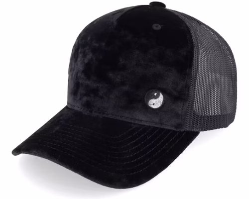 Yin Yang Velvet BlackBlack A-frame Trucker