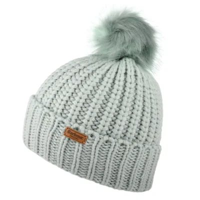 Saltburn Pom Bobble Hat - Ice Blue