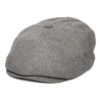 Brood Flannel Newsboy Cap - Dark Grey Heather