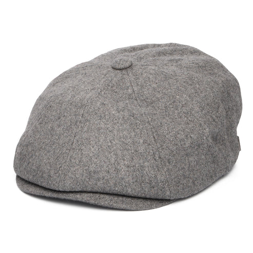Brood Flannel Newsboy Cap - Dark Grey Heather