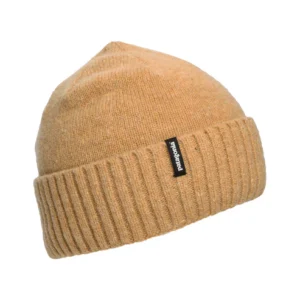 Brodeo Recycled Wool Beanie Hat - Tan