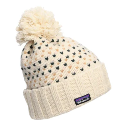 Snowbelle Confetti Recycled Wool Bobble Hat - Natural