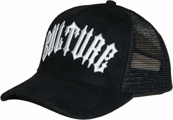 Faux Suede Leather Trucker Cap