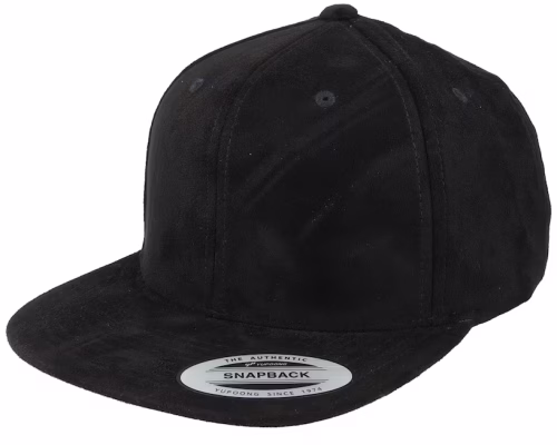 Black Suede Baseball Cap