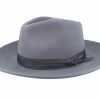 Dayton Convertible Brim Ranche Grey Fedora Hat