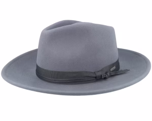 Dayton Convertible Brim Ranche Grey Fedora Hat