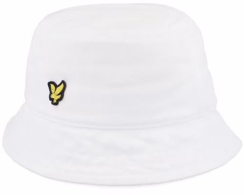 Cotton Twill White Bucket Hat