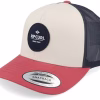Routine Curve WhiteNavyRed Trucker