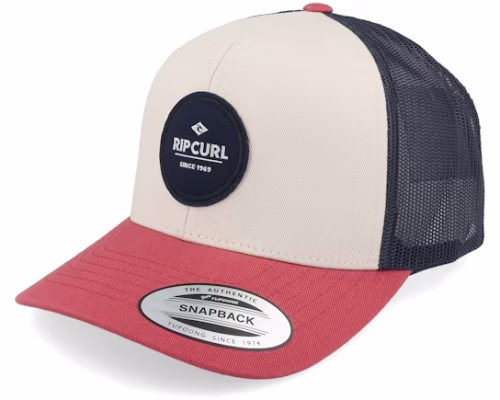 Routine Curve WhiteNavyRed Trucker