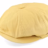 Slub Cotton Yellow Newsboy Cap