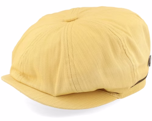 Slub Cotton Yellow Newsboy Cap