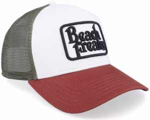 Hft Beach Freaks Brown/White/Wine A-Frame Trucker