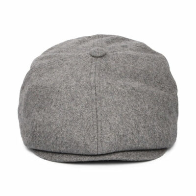 Brood Flannel Newsboy Cap - Dark Grey Heather