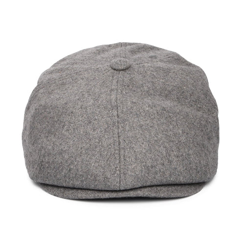 Brood Flannel Newsboy Cap - Dark Grey Heather