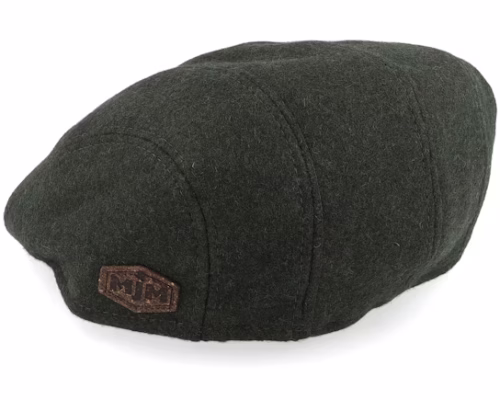 Wool Mix Loden Flat Cap