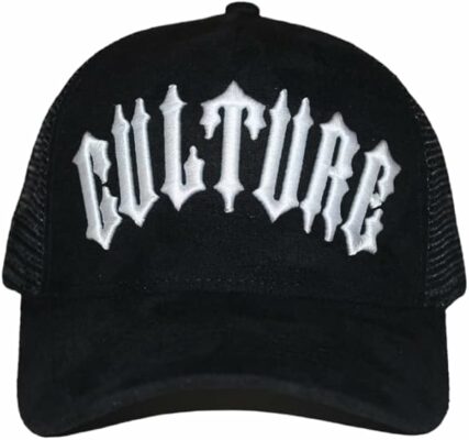 Faux Suede Leather Trucker Cap