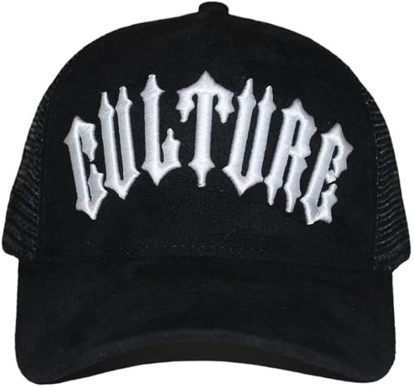 Faux Suede Leather Trucker Cap