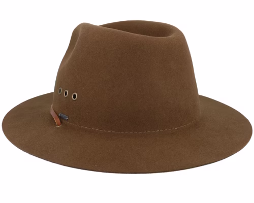 Wesley Wthr Guard Packable Coffee Fedora Hat