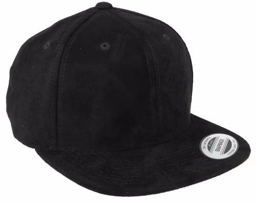 Black Suede Baseball Cap