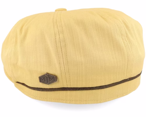 Slub Cotton Yellow Newsboy Cap