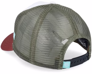 Hft Beach Freaks Brown/White/Wine A-Frame Trucker