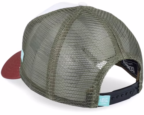 Hft Beach Freaks Brown/White/Wine A-Frame Trucker