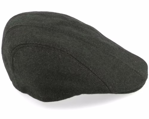 Wool Mix Loden Flat Cap