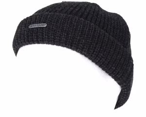 Merino Wool Dark GreyBlack Beanie