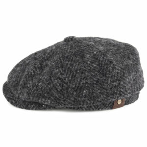 Hatteras Wool Newsboy Cap - Dark Grey