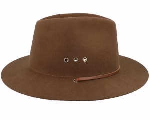 Wesley Wthr Guard Packable Coffee Fedora Hat