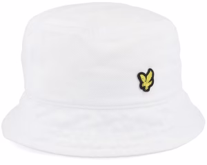 Cotton Twill White Bucket Hat