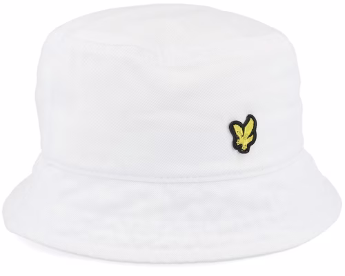 Cotton Twill White Bucket Hat