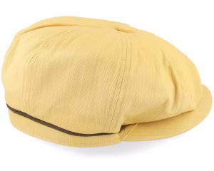 Slub Cotton Yellow Newsboy Cap