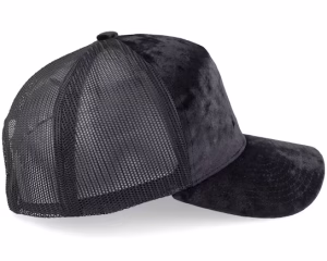 Yin Yang Velvet BlackBlack A-frame Trucker