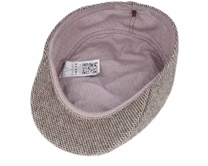 Ivy Cap Undyed Virgin Wool BrownWool White Flat Cap