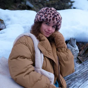 Cherrybush Leopard Winter Hat - Brown