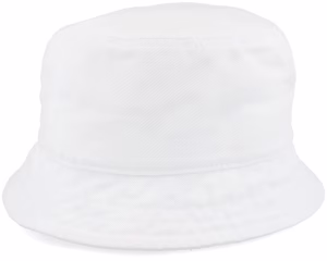 Cotton Twill White Bucket Hat