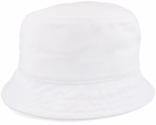 Cotton Twill White Bucket Hat