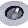 Woolfelt With Black Smoke Gray Fedora Hat