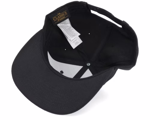 Compass Shield Brown Patch Black Baseball Cap