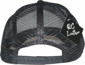 Faux Suede Leather Trucker Cap