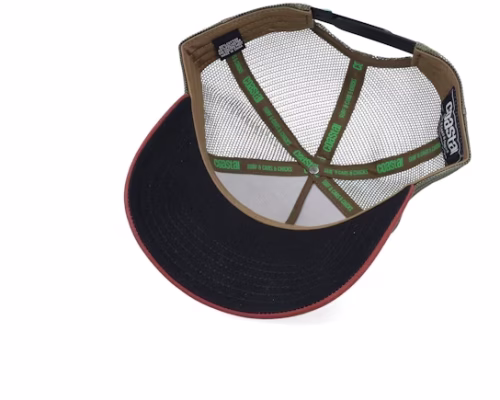 Hft Beach Freaks Brown/White/Wine A-Frame Trucker