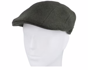 Wool Mix Loden Flat Cap